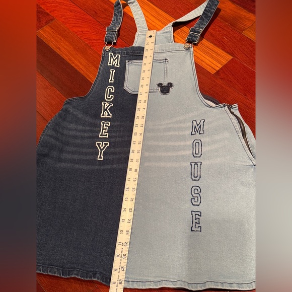 Disney Park HER UNIVERSE Mickey Mouse two tone denim Overall Dress size XL EUC - Picture 12 of 15